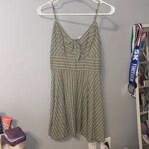 Striped Green Dress